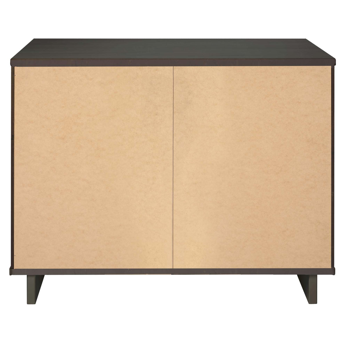 Solid wood 3-drawer dresser with ribbed fronts dark top and beige fronts HouseOfZazla on Tampa Home & Garden Store