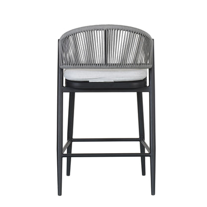Outdoor Counter Stools with Wicker and Metal