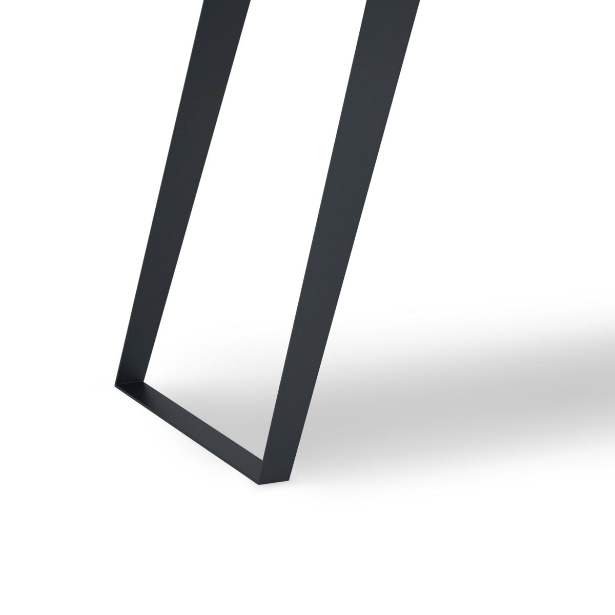 Writing desk metal frame legs in black matte finish on Tampa Home & Garden Store