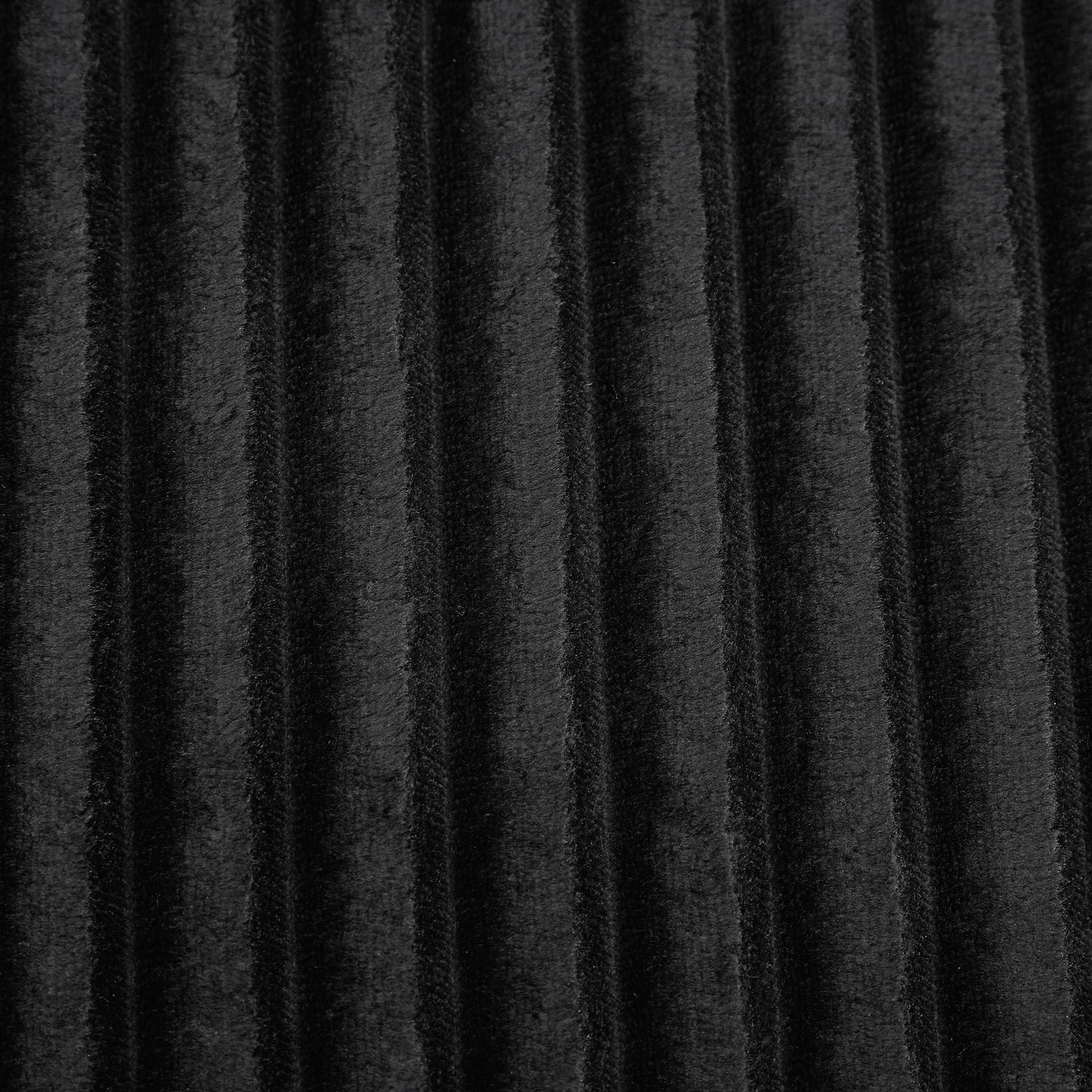 HouseOfZazla chaise black velvet upholstery texture with vertical ribbing on Tampa Home & Garden Store