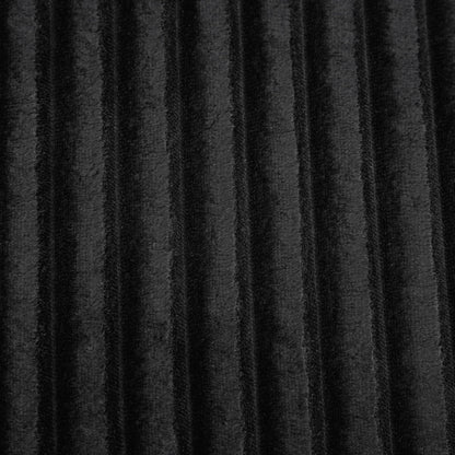 HouseOfZazla chaise black velvet upholstery texture with vertical ribbing on Tampa Home & Garden Store