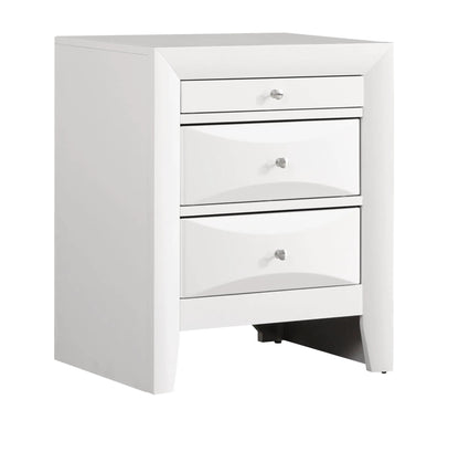 Modern Design Nightstand with Durable Wood Veneer