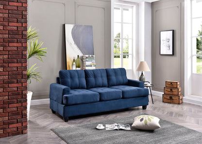 Sandridge Sofa Micro Suede with Removable Backs blue sofa by Unique Piece Furniture on Tampa Home & Garden Store