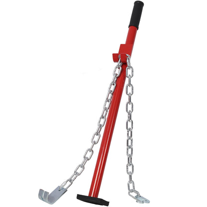 Pulling stick tool red for car dent removal with black grip and metal chains HouseOfZazla on Tampa Home & Garden Store