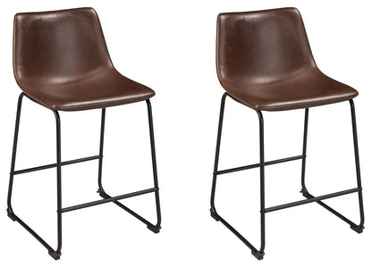 Centiar Upholstered Barstool Set of Two Dining