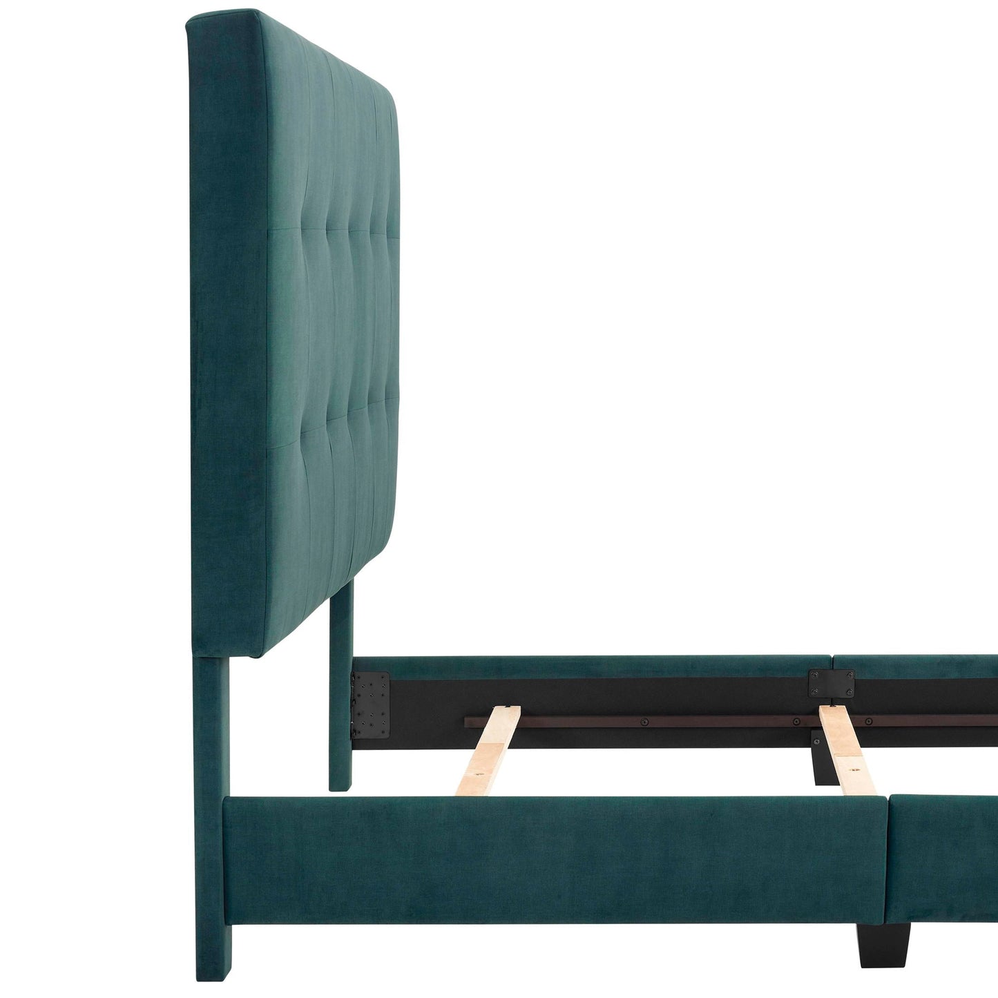 Tufted and Upholstered Platform Bed Frame
