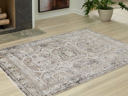 Junley rug beige gray oriental pattern, Unique Piece Furniture area rug on Tampa Home & Garden Store