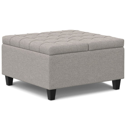 Harrison Upholstered Coffee Table Storage Ottoman
