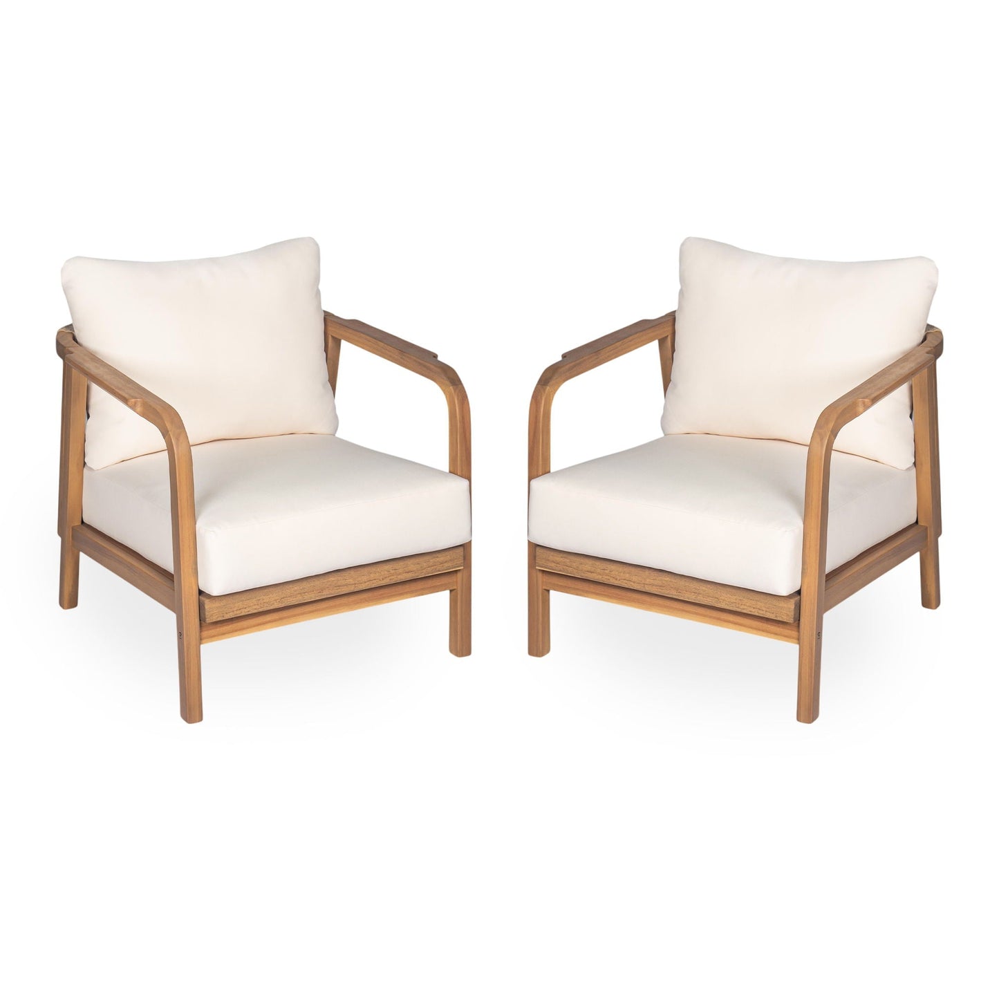 Solid Wood Lounge Chair With Woven Backrest