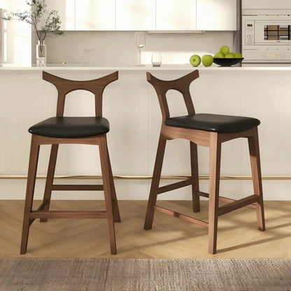 Hester Upholstered Square Bar Chair Set of 2