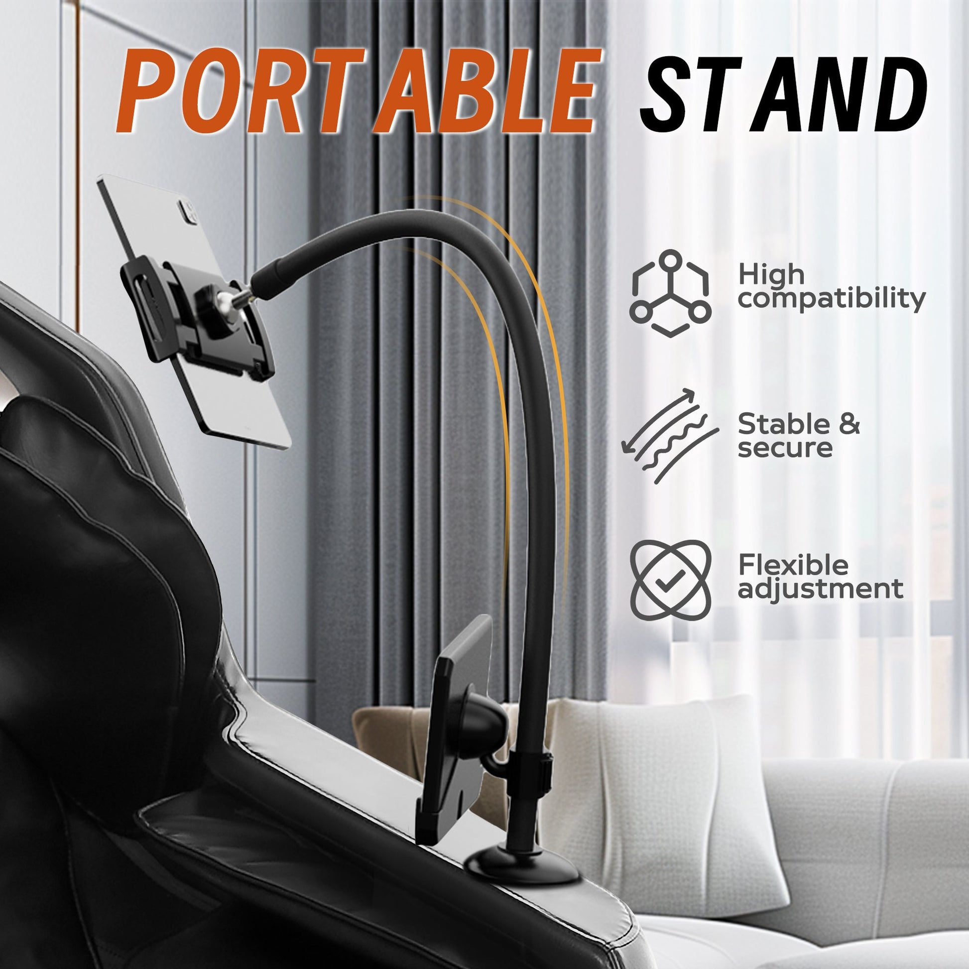Massage chair in black leather recliner with Bluetooth connectivity and speakers on Tampa Home & Garden Store