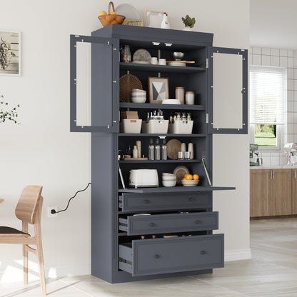 Topmax Freestanding Kitchen Pantry Cabinet