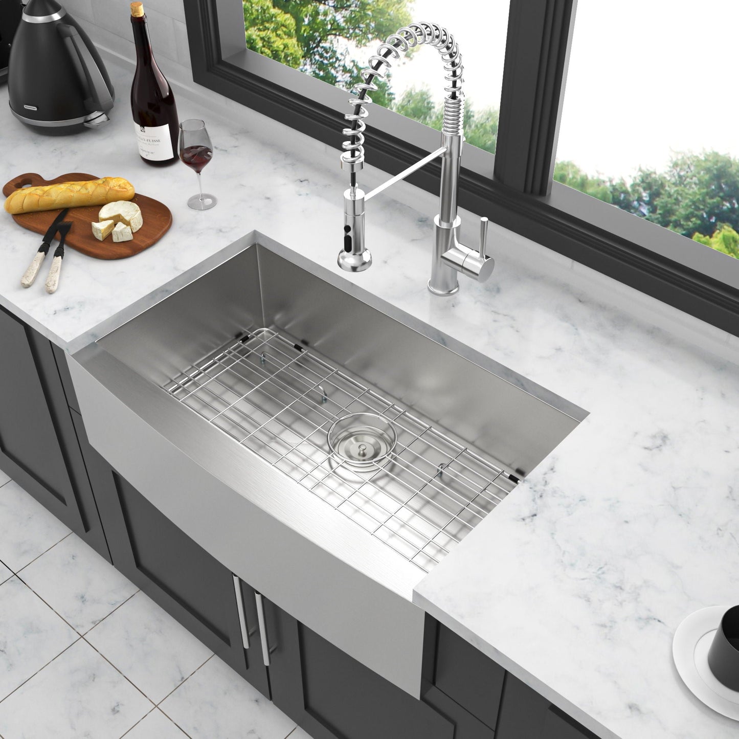 16 Gauge Stainless Steel Apron Front Kitchen Sink