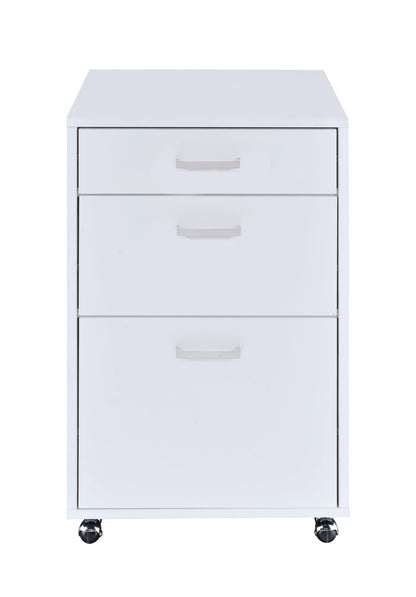 Coleen high gloss filing cabinet, white with four drawers on caster wheels by HouseOfZazla on Tampa Home & Garden Store