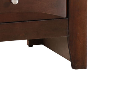 7 Drawer Lingerie Chest dark wood finish with silver knob and curved legs on Tampa Home & Garden Store