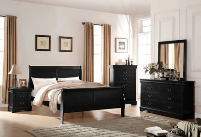 Louis Philippe Sleigh Style Bed Timeless Finish