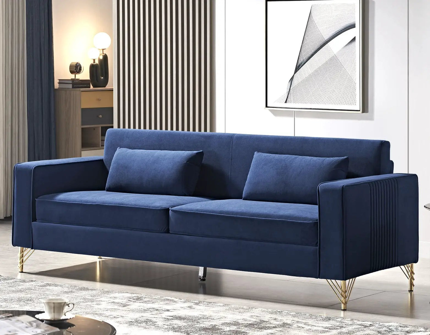 Aesthetic Three Seater Couch with Modern Appeal