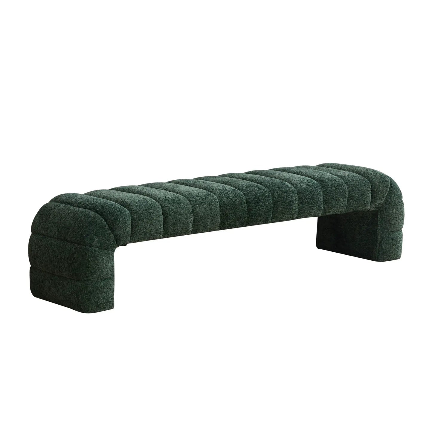 Modern Upholstered Bed Bench with Channel Tufted
