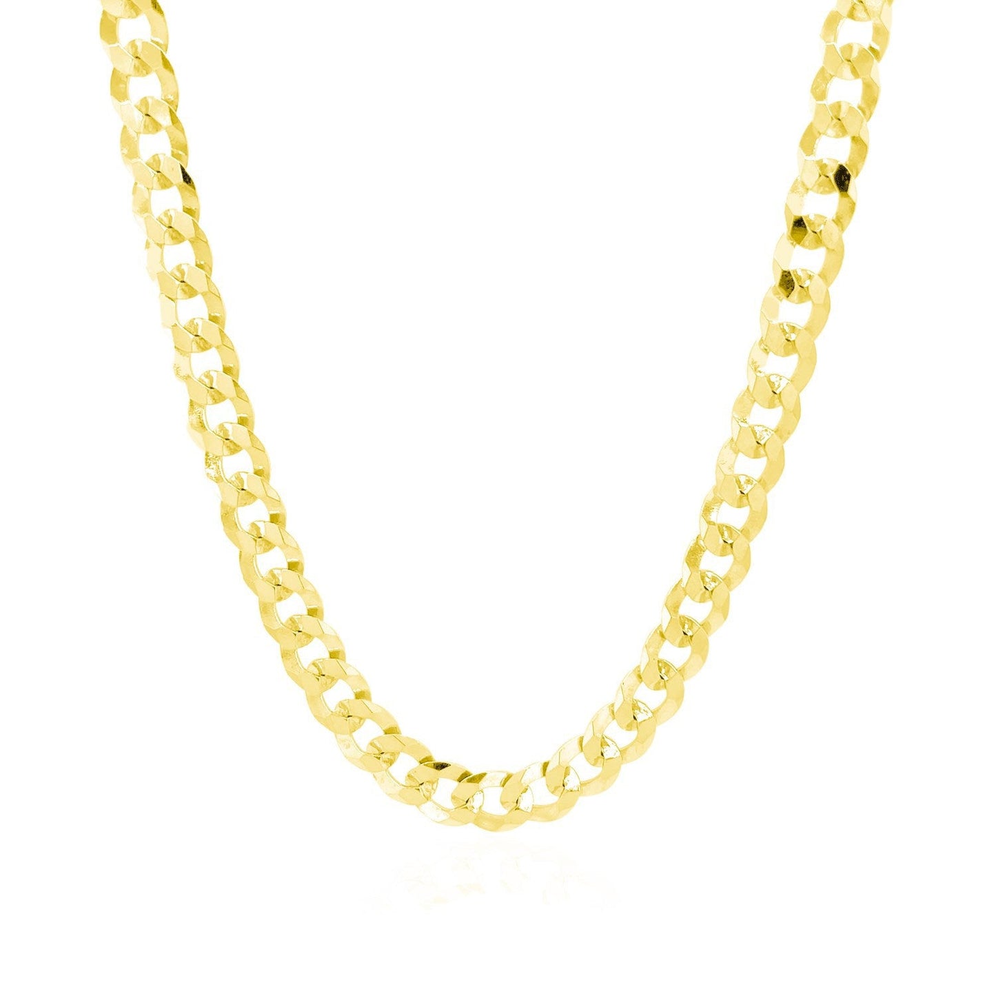 5.7mm 14k yellow gold solid curb chain necklace Bids.com on Tampa Home & Garden Store