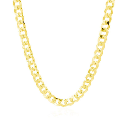 5.7mm 14k yellow gold solid curb chain necklace Bids.com on Tampa Home & Garden Store