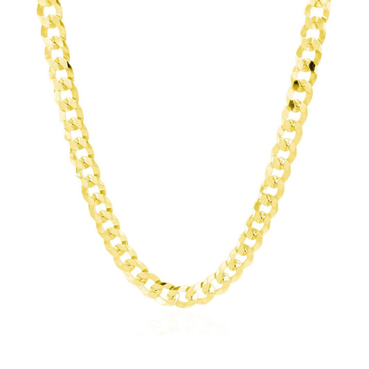 5.7mm 14k yellow gold solid curb chain necklace Bids.com on Tampa Home & Garden Store