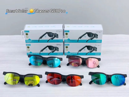 AI-powered Bluetooth earphone sunglasses by FLIPSTYLEZLLC, 6-color mirrored lenses on Tampa Home & Garden Store