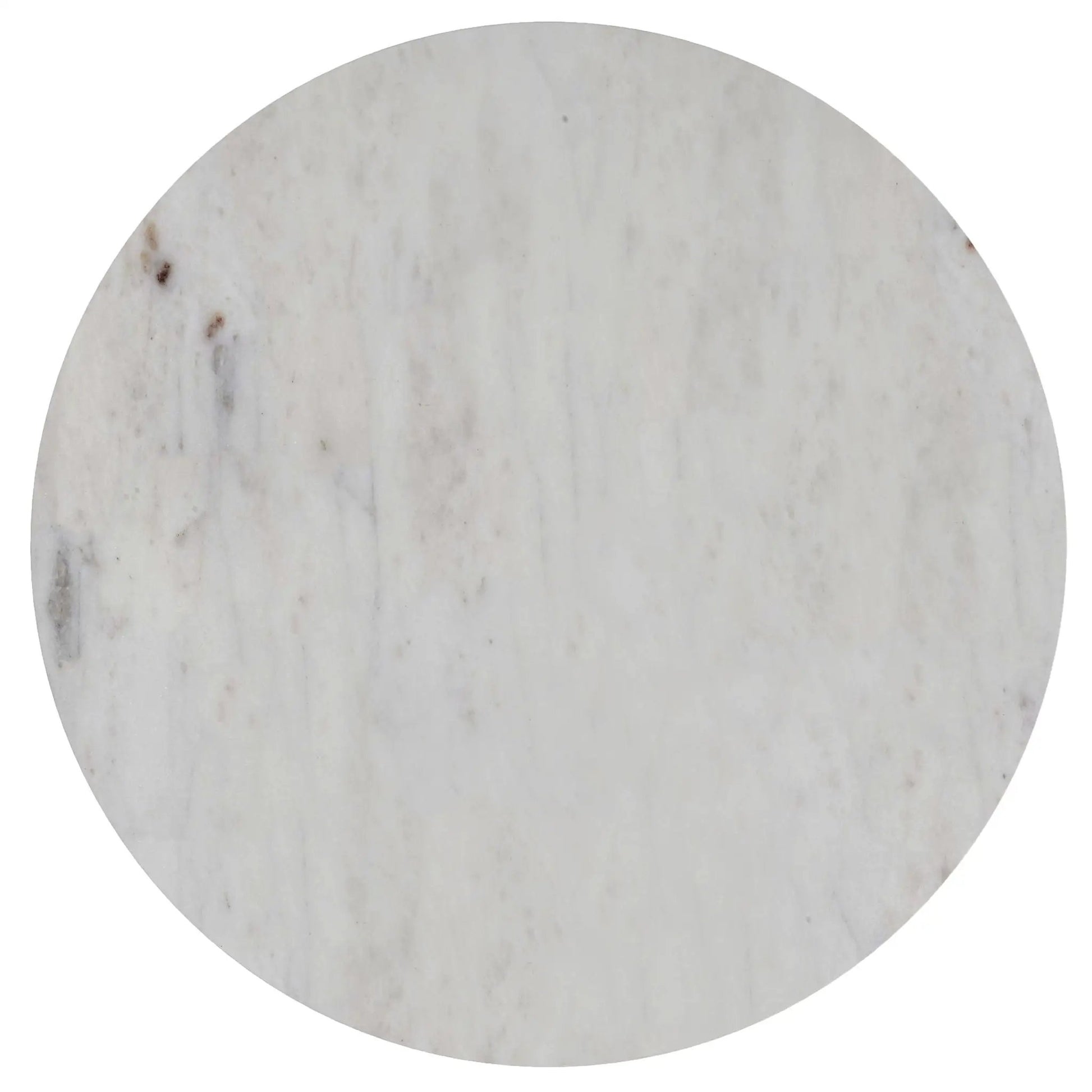 Demy Handcrafted Metal Accent Table round marble top on Tampa Home & Garden Store