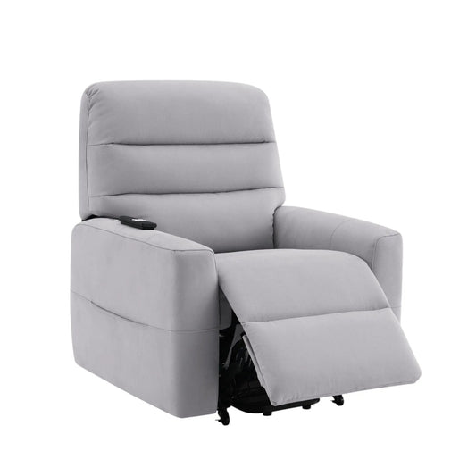 Freddie power motion lift recliner gray by Unique Piece Furniture with remote on Tampa Home & Garden Store