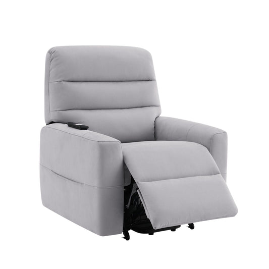 Freddie gray power lift recliner by HouseOfZazla with tall back and extended footrest on Tampa Home & Garden Store