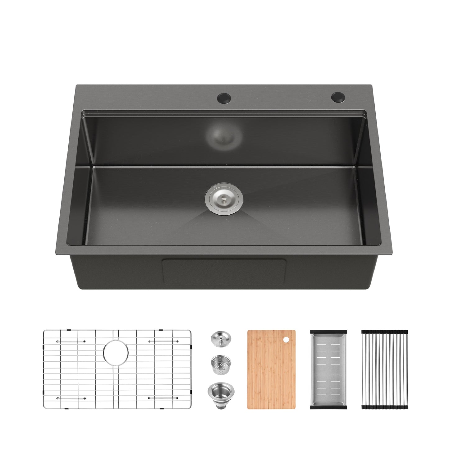Stainless Steel Single Bowl and Overmount Sink