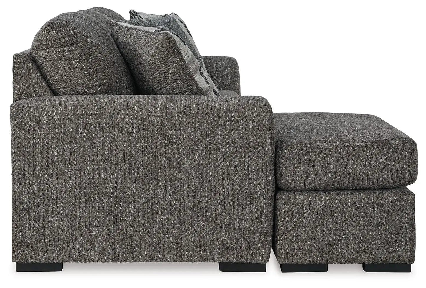 Gardiner Sofa Chaise in Pewter for Living Room