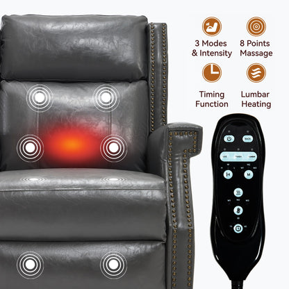 Manual Recliner With Vibrations and Heat