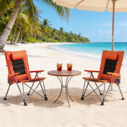 Foldable Camping Chair and Adjustable Backrest
