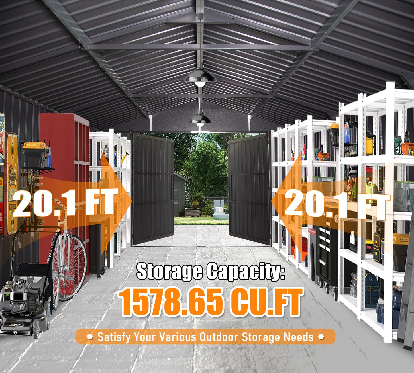 Heavy Duty Steel Outdoor Car And Truck Shelter