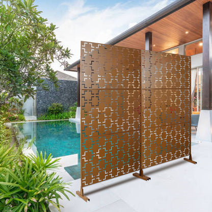 Sturdy Metal Outdoor and Indoor Privacy Screen