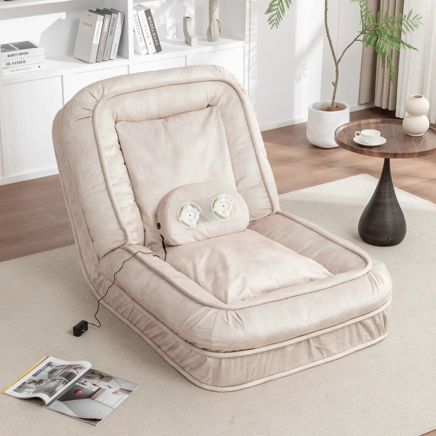 Upholstered Dog Bed and Pets Bean Bag Sofa Pillow