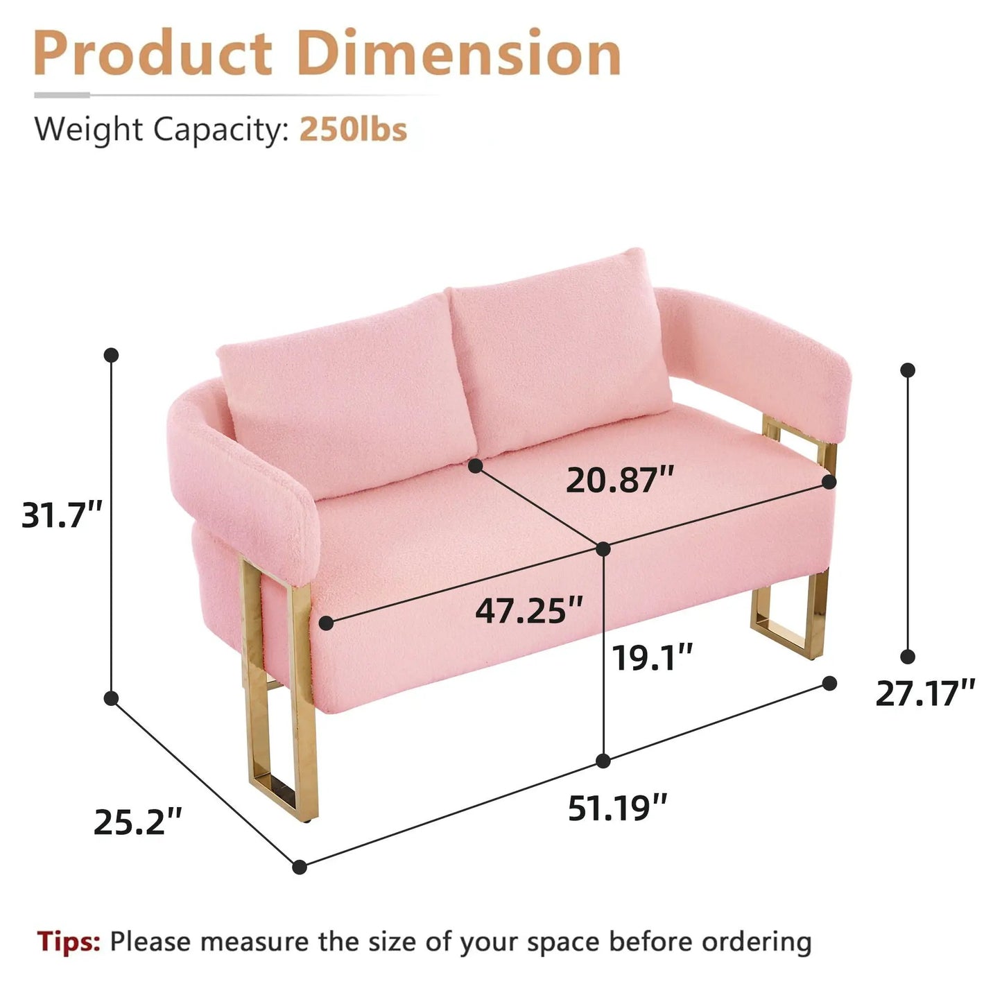 Decorative Upholstered Side Chair for Living Room