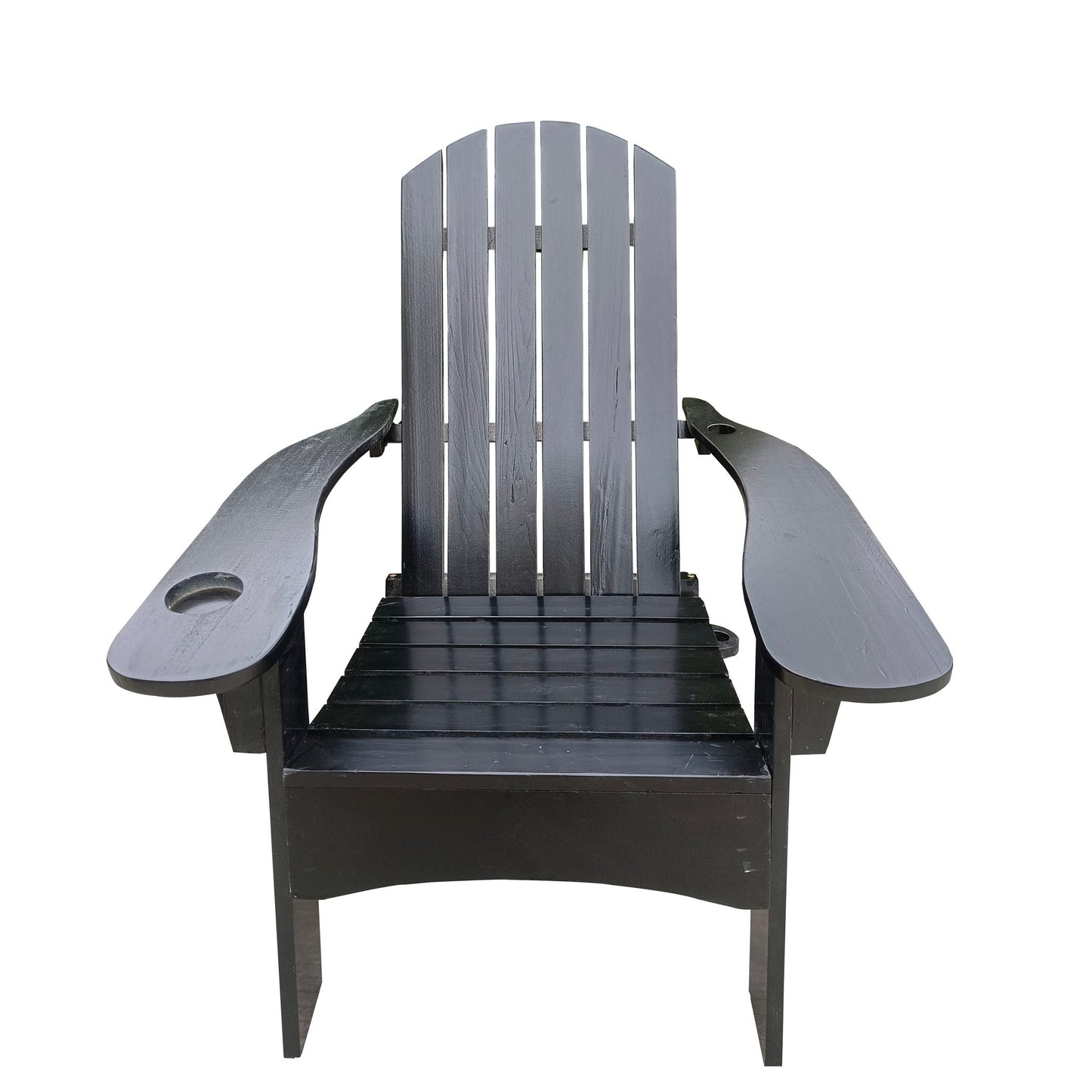 Outdoor Wood Adirondack Chair and Umbrella Hole