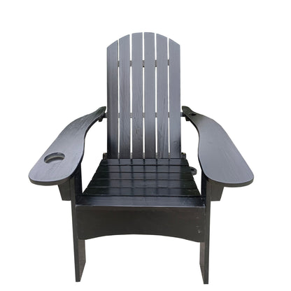 Outdoor Wood Adirondack Chair and Umbrella Hole
