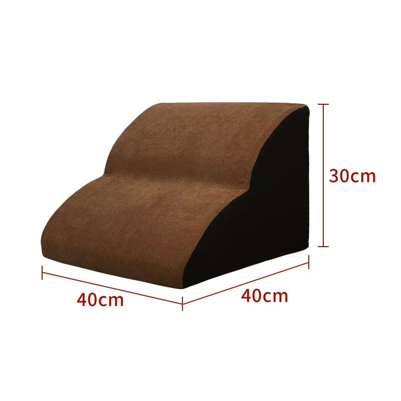 Pet stairs bed steps brown curved two-step design, 40cm base, 30cm high Sell My Stuff on Tampa Home & Garden Store
