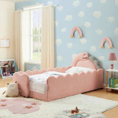 Toddler Dinosaur Bed and Safety Guardrail