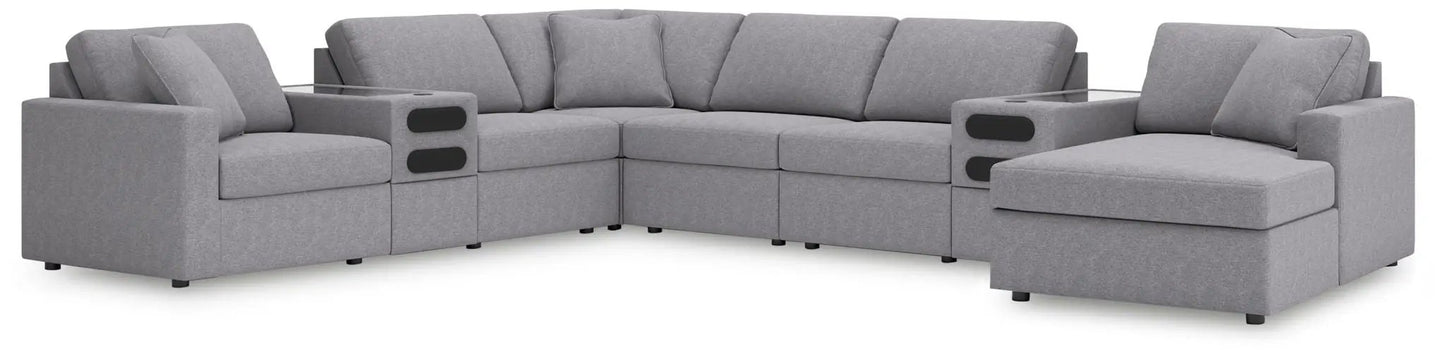 Modmax Sectional in Granite Performance Fabric