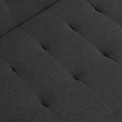 Modern Sofa Bed With Wood Frame and Steel Legs