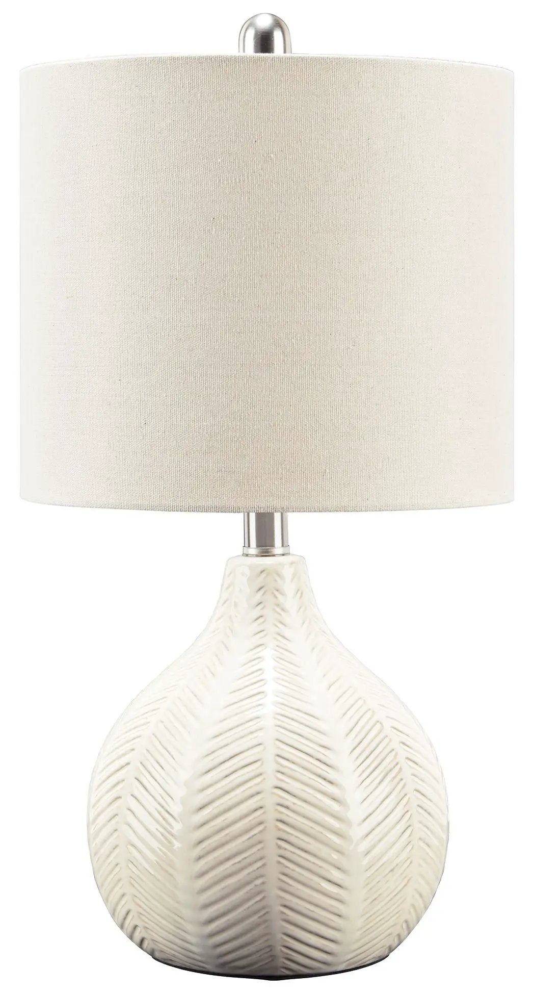 Rainermen Ceramic Table Lamp Off White for Home