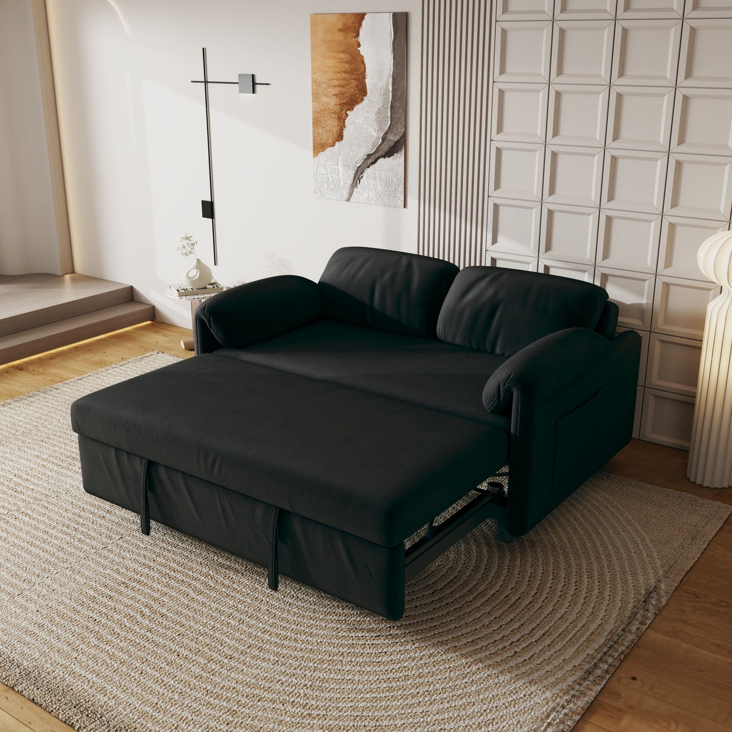 Dual Purpose Sofa and Retractable Queen Bed
