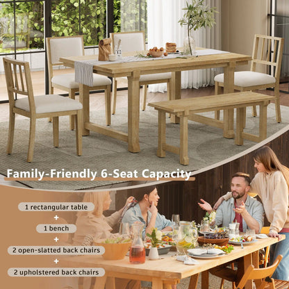 Six Piece Kitchen and Dining Room Furniture Set