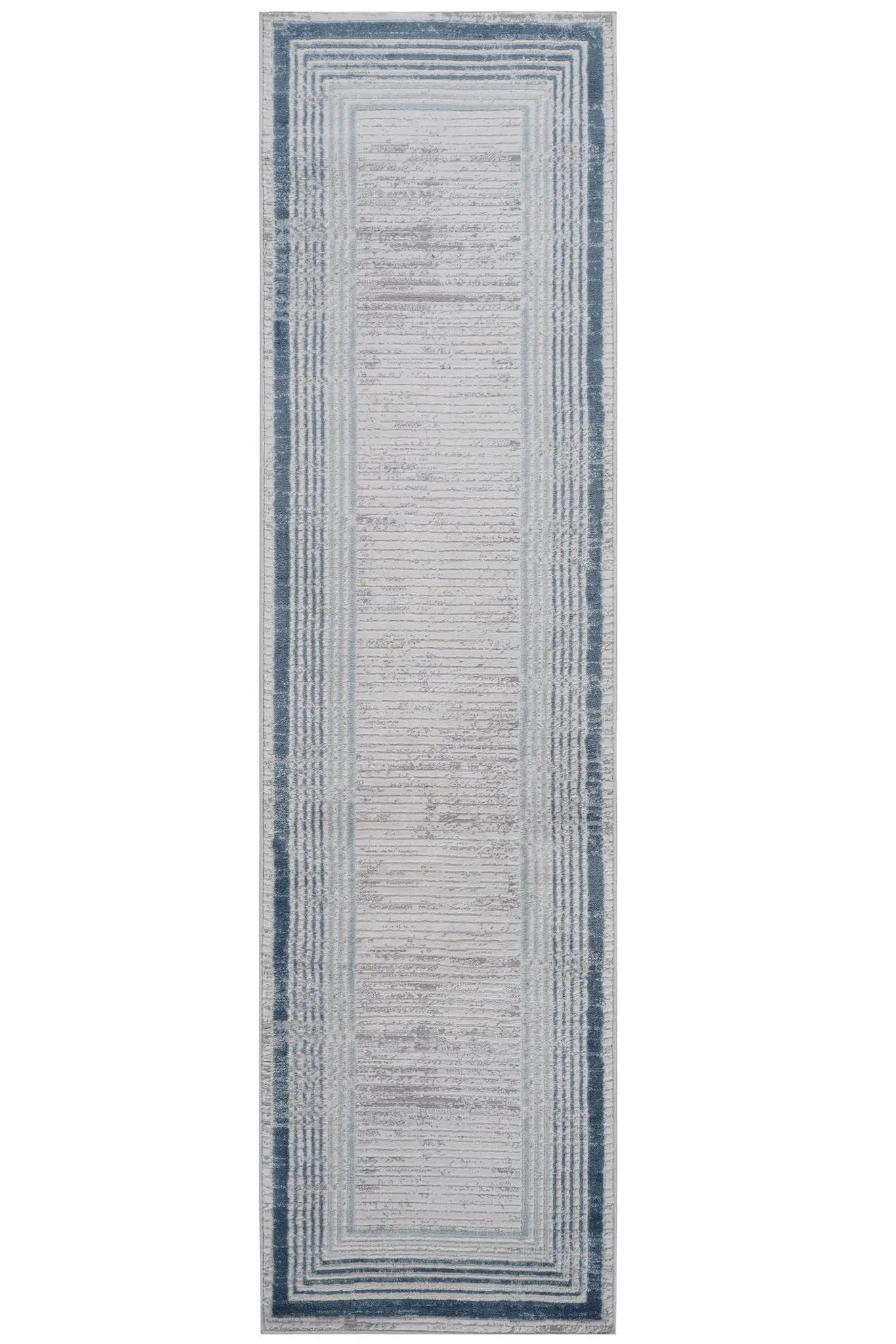 Marfi Bordered Rug in Neutral Tones for Living