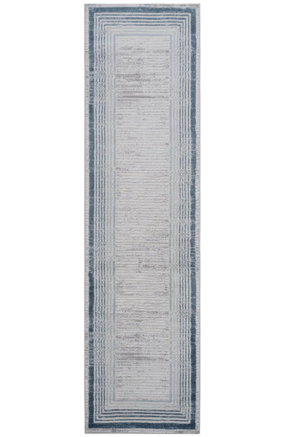 Marfi Bordered Rug in Neutral Tones for Living