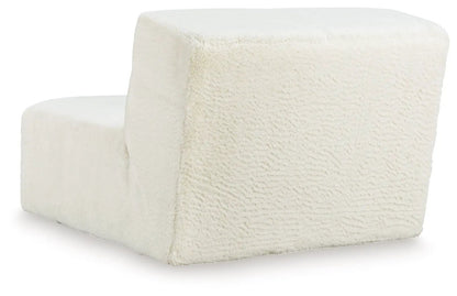 Brettner Accent Chair Faux Fur Upholstery Ivory