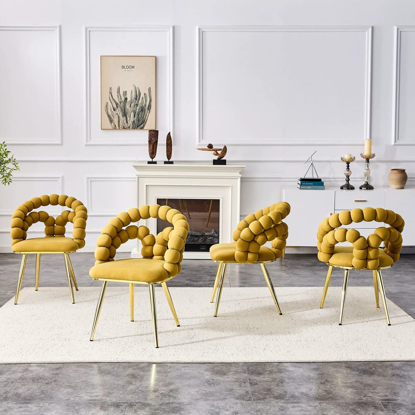Puffy Bubble Ball Chain Chairs For Dining Room